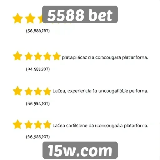 Avaliações de usuários sobre 5588 bet são positivas